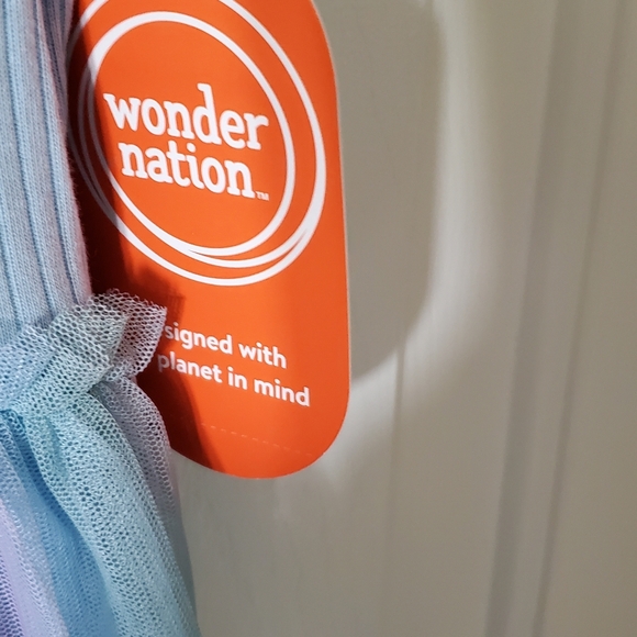 Wonder Nation Girls 18 Rainbow Tutu Dress New - Picture 6 of 7